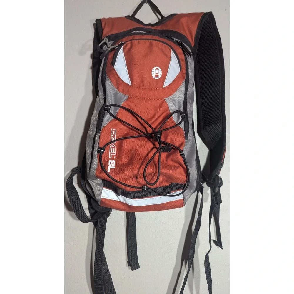 Coleman Revel 8L Hydration Backpack 2L Red Black Hiking Outdoors Pack no bladder